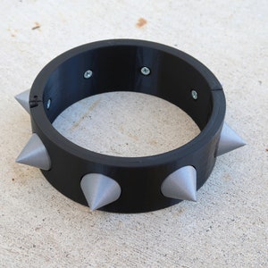Bowsette Bowser Cuff Choker Punk Gothic Stud Bracelet Wristband Cuff Black and Silver CUFFS SOLD INDIVIDUALLY image 5