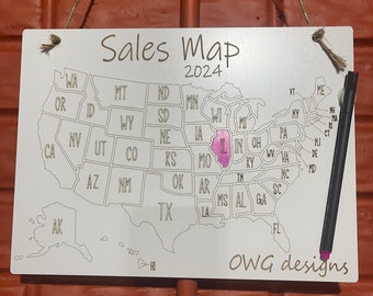Custom small business sales map