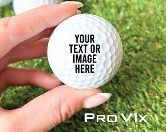 Personalized PRO V1 Golf Balls: Custom Text or Image, Groomsmen Gift