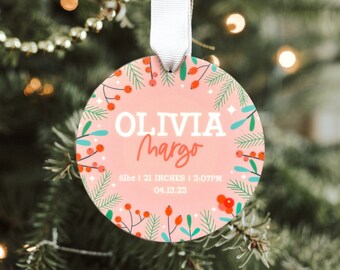 Custom Baby's First Christmas 2023 Ornament | Baby's First Christmas Photo Ornament | Newborn Ornament | Baby Gift