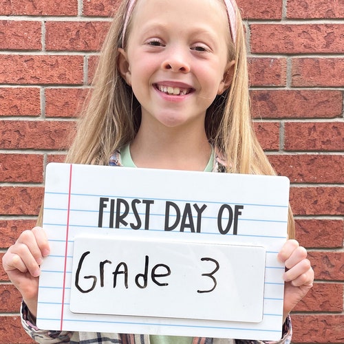 First Day of School Sign Last Day of School Sign Etsy