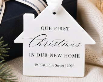Custom Our First Christmas in our New Home Ornament 2026, New Homeowner, Real Estate Gift, Housewarming, Home Sweet Home, Our First Home