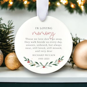 Custom Memorial Ornament 2023: In Loving Memory, Cardinal