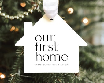 Our First Home 2023 Ornament | Our First Christmas in our New Home Ornament 2023 | New Homeowner Gift | Real Estate Gift | Housewarming Gift