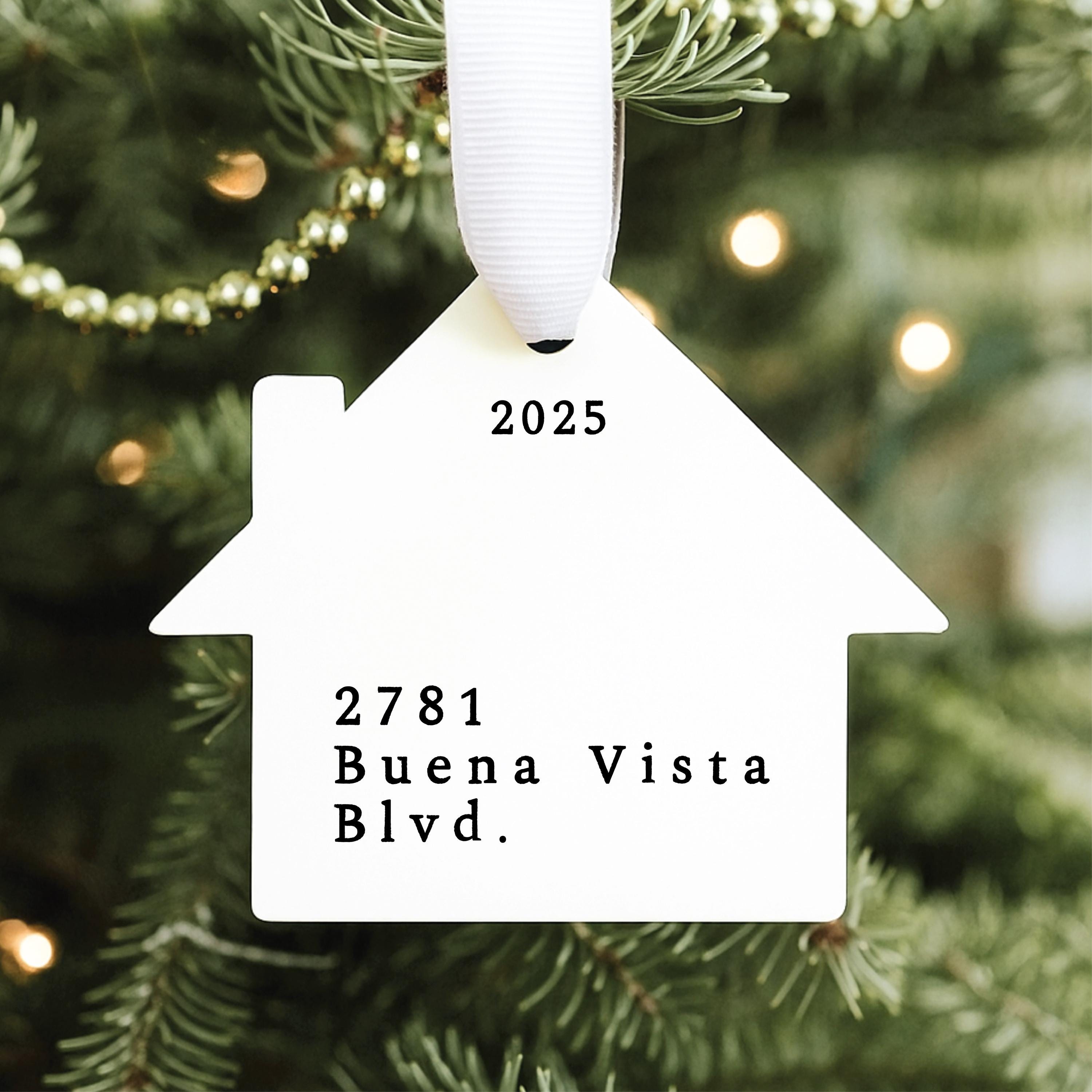 Custom First Home Ornament 2025, First Christmas in Our New Home