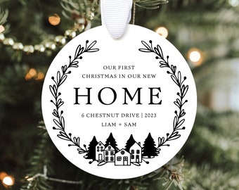 Our First Home 2023 Ornament | Clear House Ornament | Our First Christmas in our New Home Ornament 2023 | New Home Gift | Housewarming Gift
