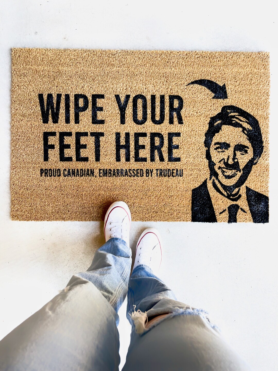 Funny Wipe Your Feet Trudeau Mat Etsy Canada