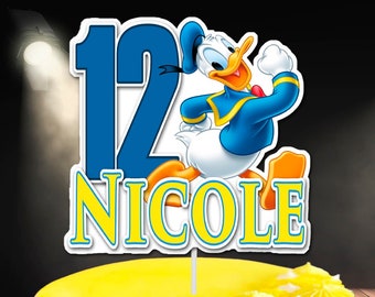 Disney Donald Duck Cake topper, Party Decorations