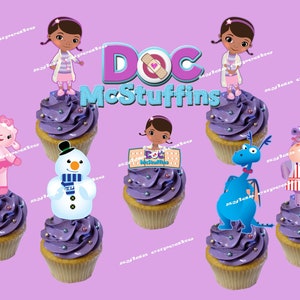 Doc McStuffins cupcake toppers (14pieces)