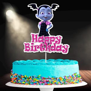 Vampirina Cake topper Instant Download, DIY, Printable, Digital,Birthday Party Decoration, Cake Topper