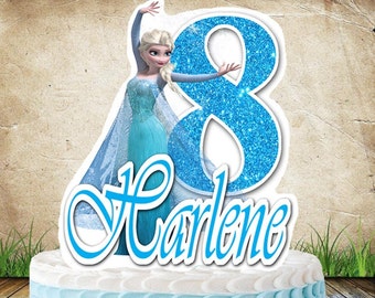 Bevroren Elsa Cake topper