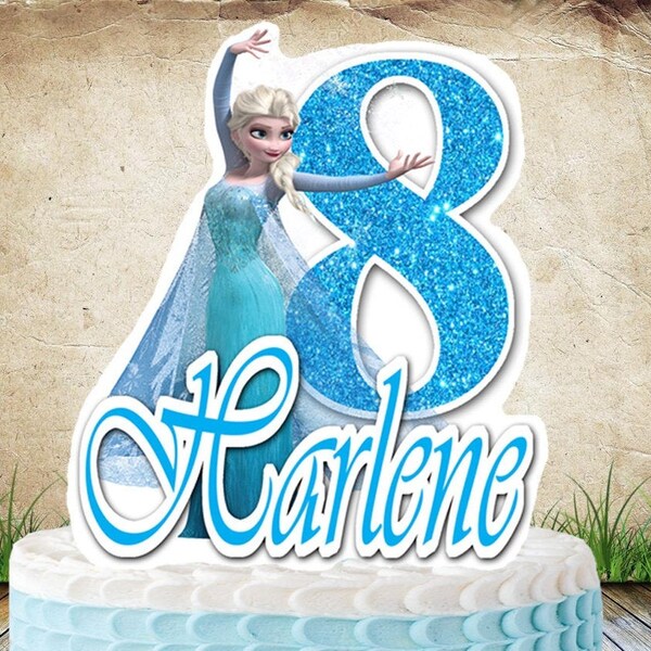 Elsa Cake Topper Etsy