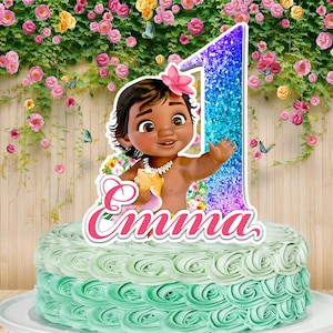 Baby Moana Cake topper