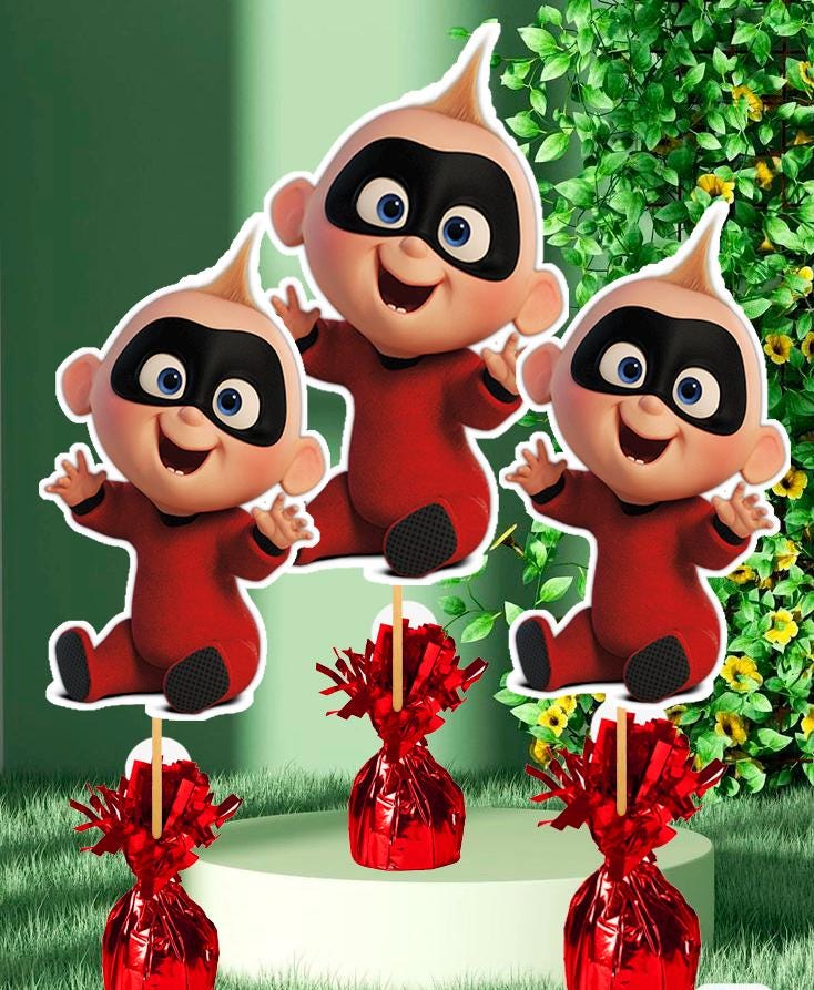 Incredible Baby Jack Jack Centerpieces