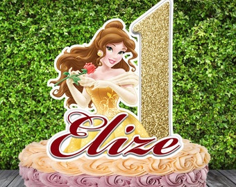 Princess Belle Cake topper