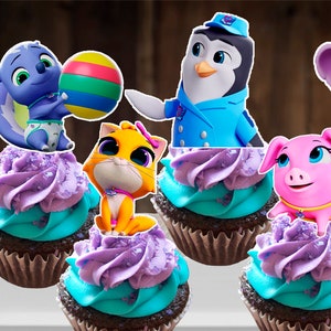 Disney T.O.T.S. cupcake toppers, Cupcake Topper