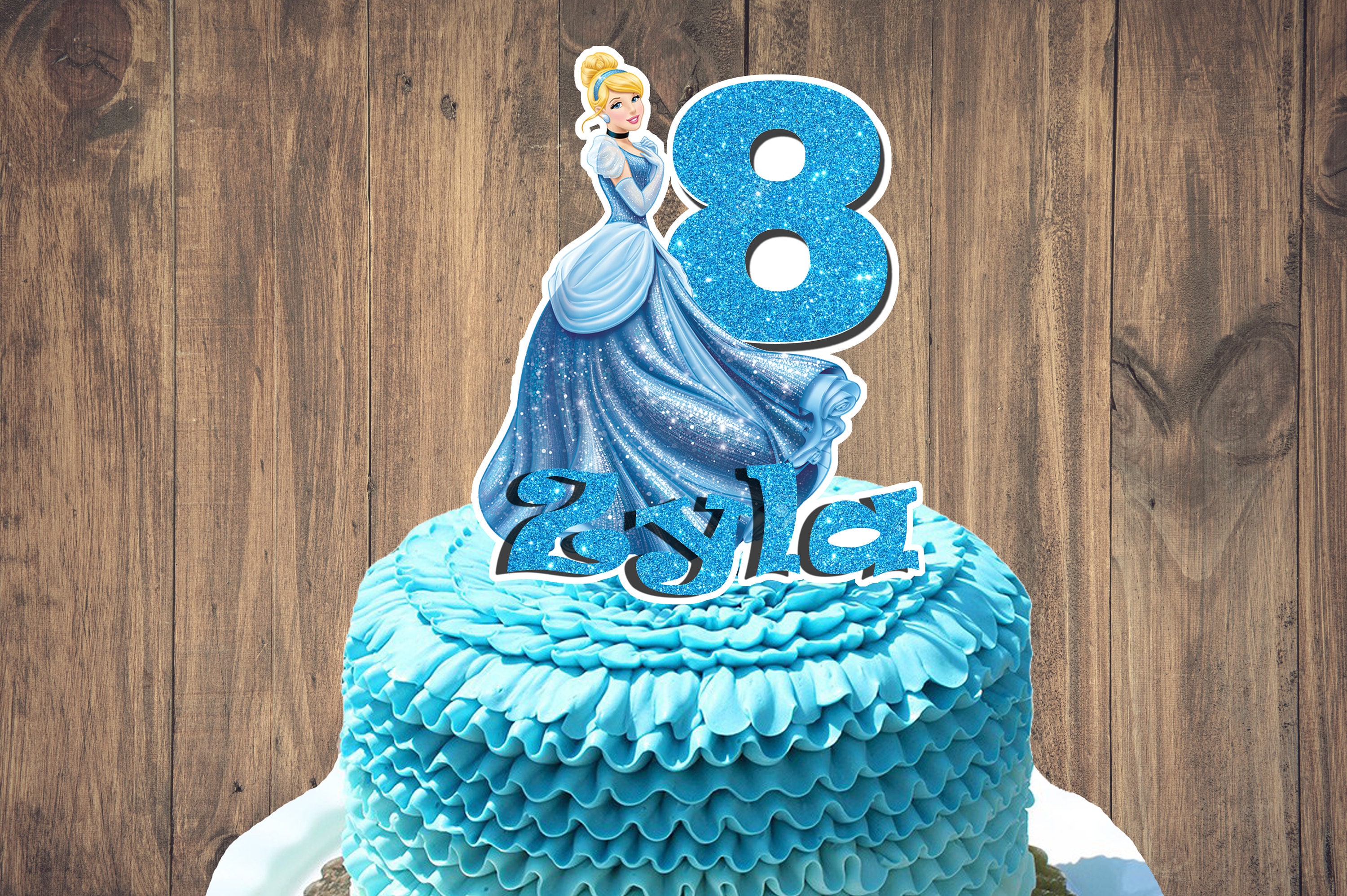 プリンセスシンデレラディズニーケーキトッパー - Etsy 日本