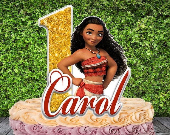 Moana Cake Topper Etsy