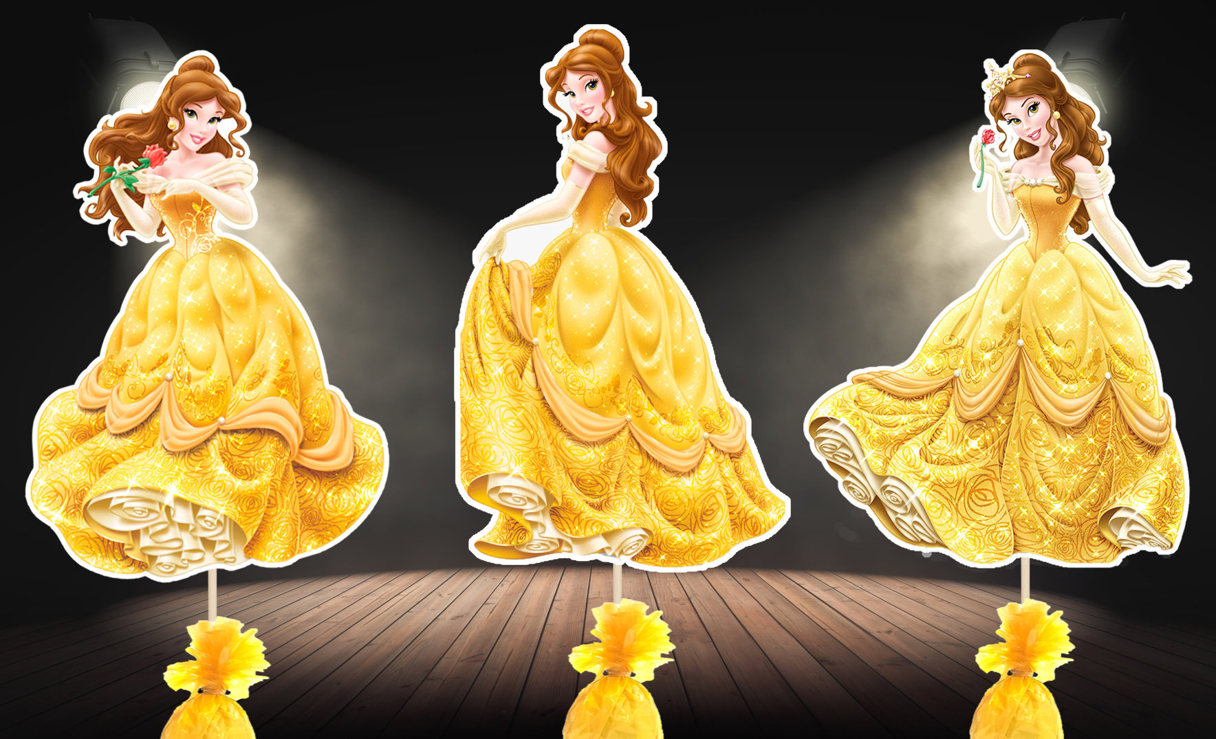 Princess Belle CenterpieceSTAND NOT INCLUDED Beauty and the Beast Centerpiece Table Decor Party Decoration
