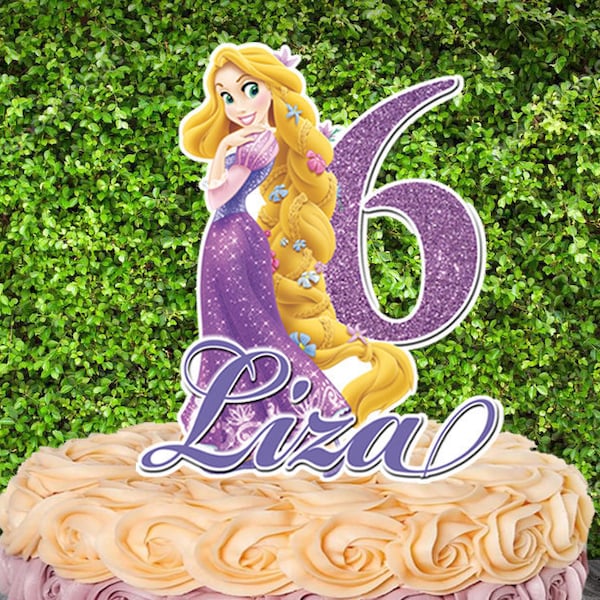 Prinzessin Rapunzel Kuchen Deckel