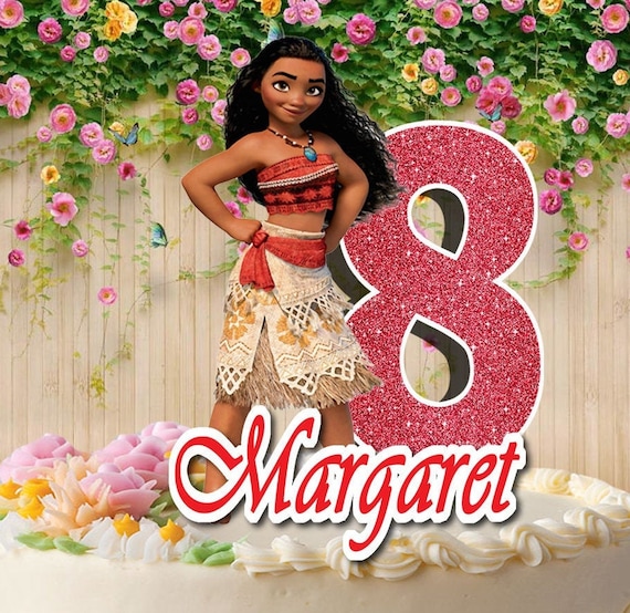 Moana Cake Topper Etsy Moana Cake Topper Etsy