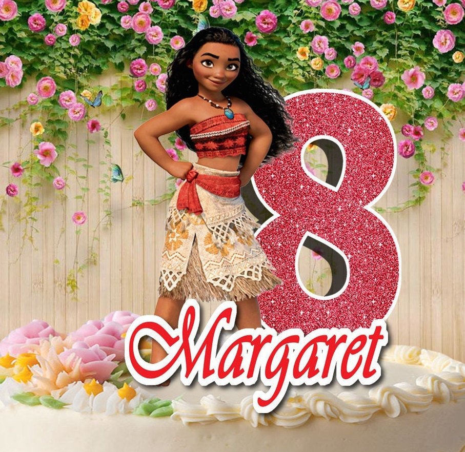 Moana Cake Topper Etsy