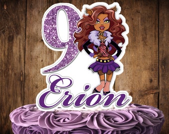 Monster High Cake Topper Etsy
