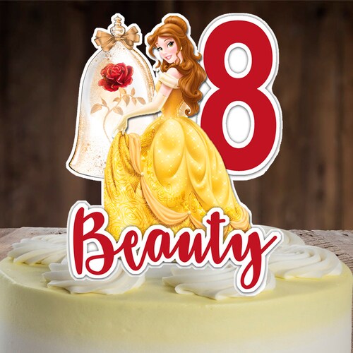 Princess Belle Cake Topper - Etsy