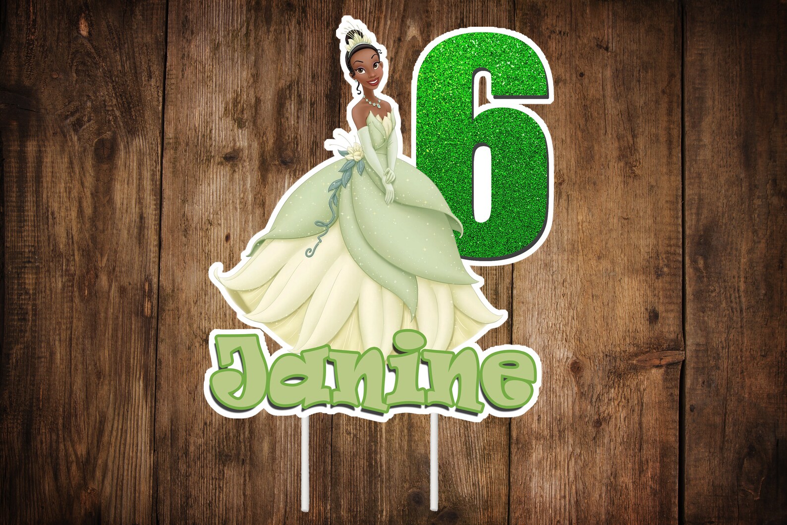Princess Tiana Cake Topper | Etsy