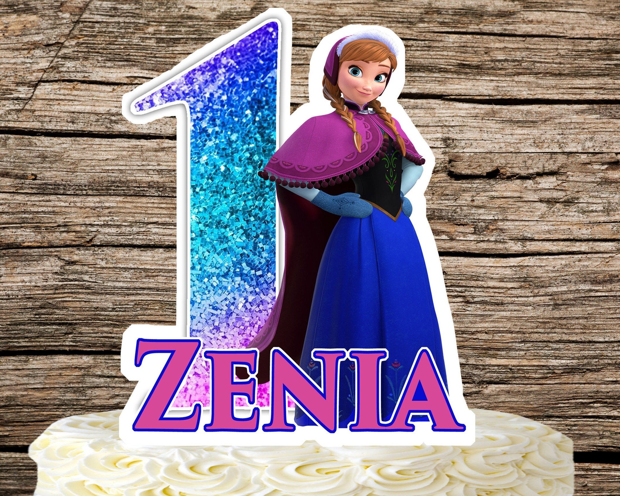 Cake Topper Frozen Anna E Elsa - Cake Design - Cake Topper - Di Swe