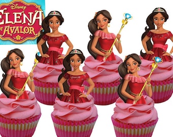 Elena of Avalor cupcake toppers (12 stuks)