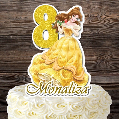 Princess Belle Cake Topper - Etsy
