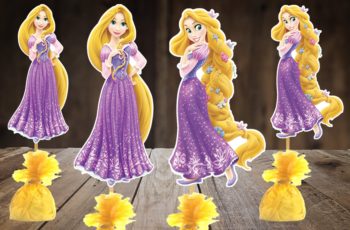 Princess Rapunzel Tagled Centerpiece, Table Decor, Party