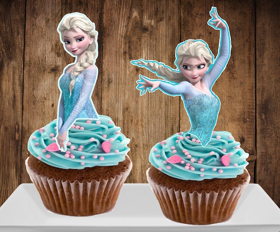 Disney's Frozen Birthday Cake topper Edible image sugar cupcake decal paper elsa 