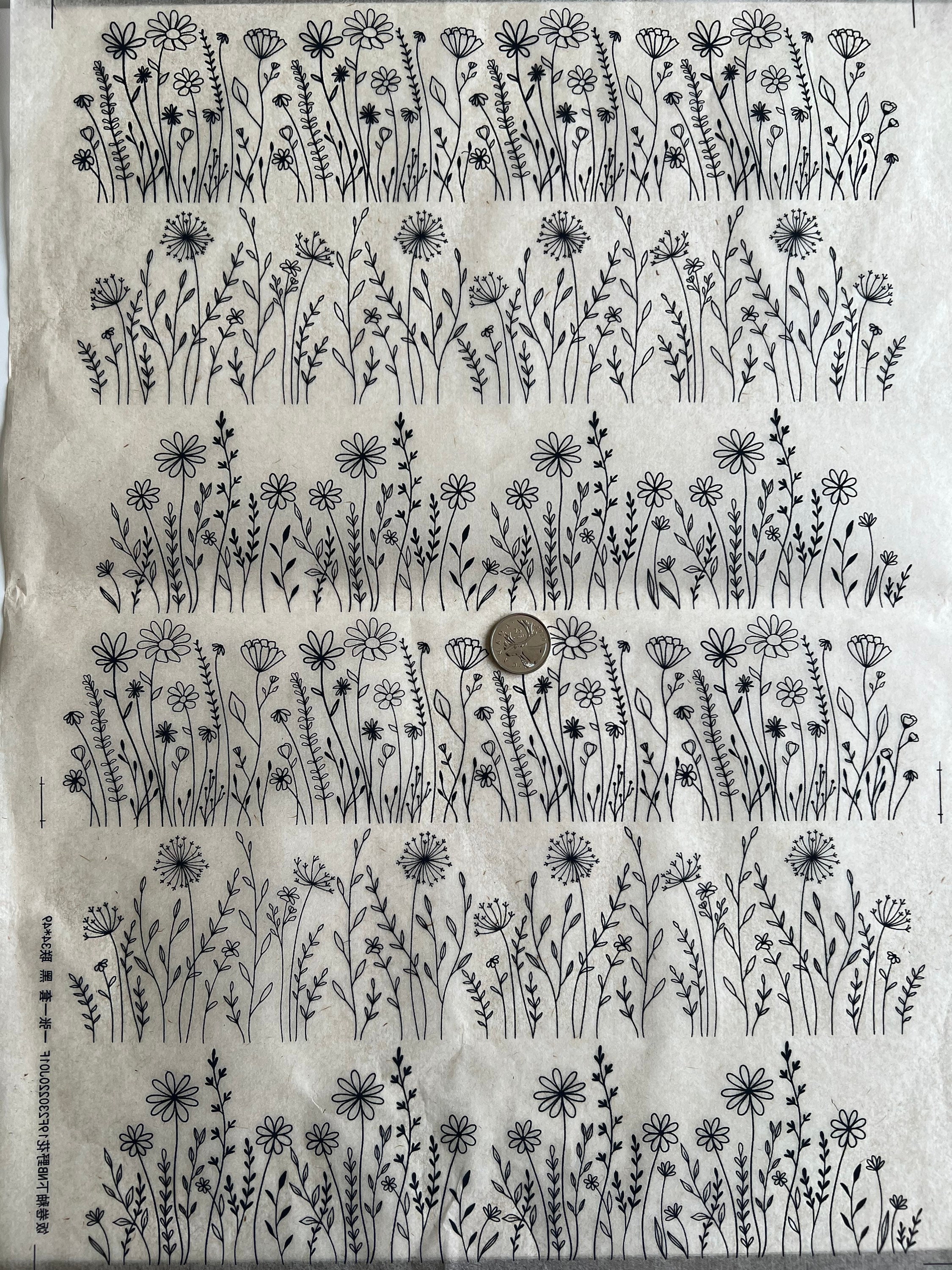Wilde Blumen-Grenzen