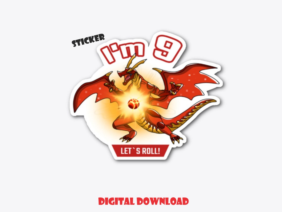 Bakugan Design for a 9 Year Old 9th Birthday Boy Bakugan | Etsy