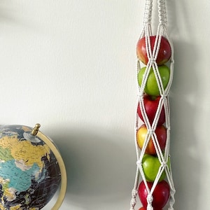 Macrame Fruit Hanger | Fruit Holder | Fruit Hammock | Boho Home Decor | Kitchen Decor | Produce Storage