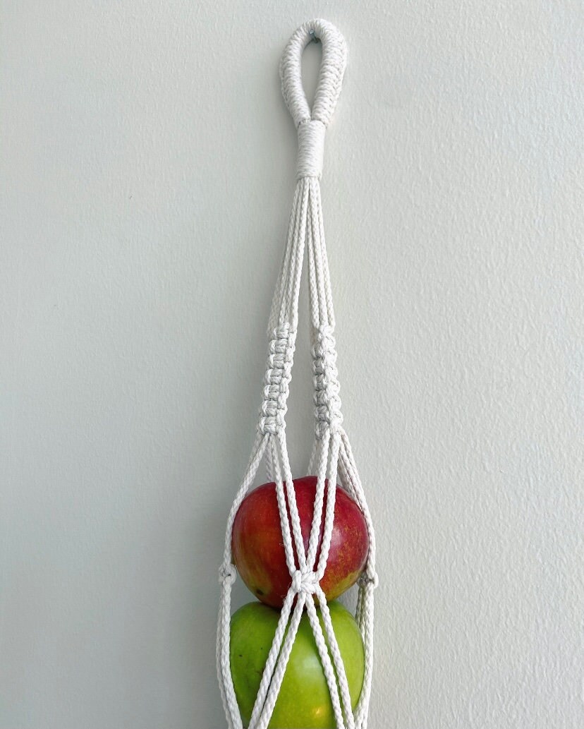 Macrame Fruit Hanger Fruit Holder Fruit Hammock Boho Etsy 日本