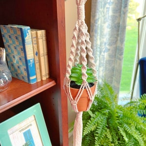 Mini Macrame Plant Hanger| Plant Holder | Home Decor | Wall Decor | Boho | Air Plants | Succulents