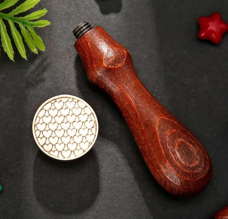 Love Heart Shape Wax Stamp/love Heart Wax Sealing Kit /wedding | Etsy