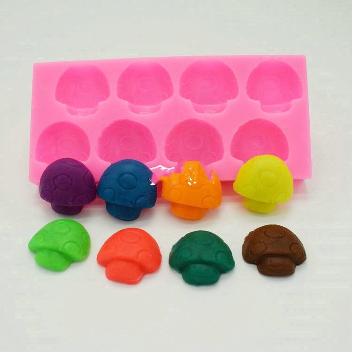 8pcs Mushrooms Silicone Mold/diy Mushroom Shape Mold/flower Etsy Israel