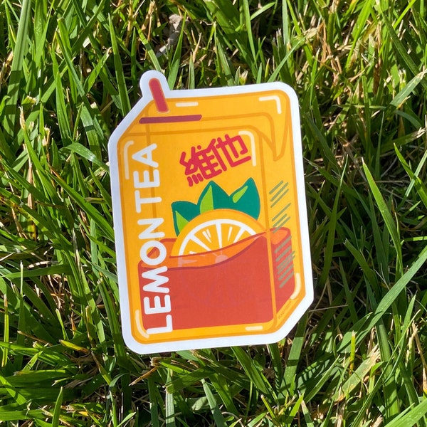 Vita Lemon Tea Drink Vinyl Sticker | Peachybbyj