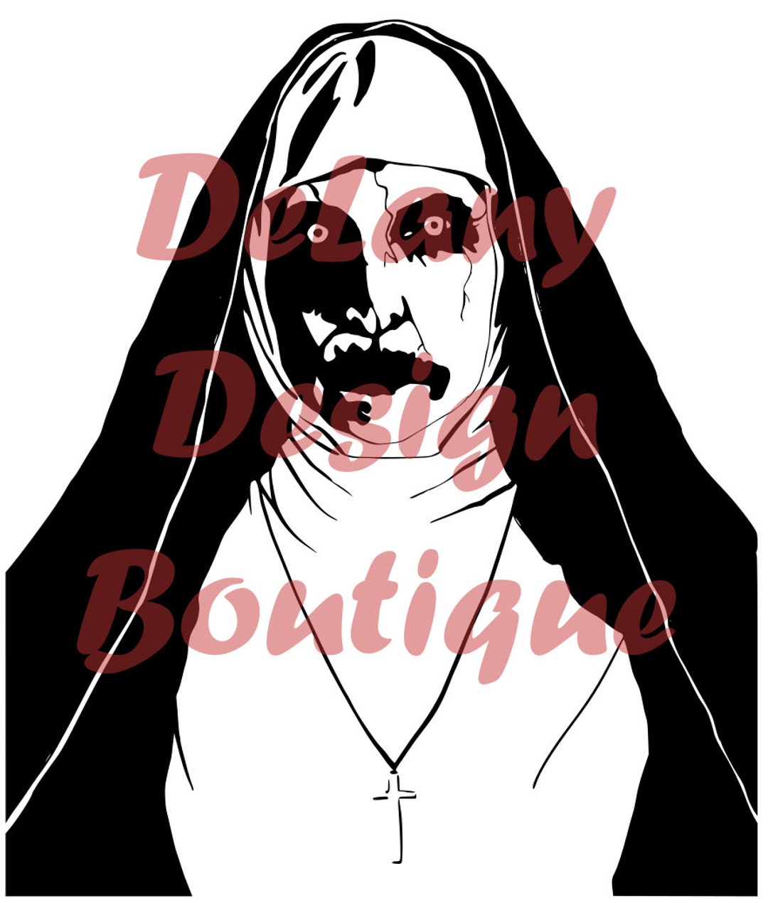 Nun SVG and PNG - Etsy