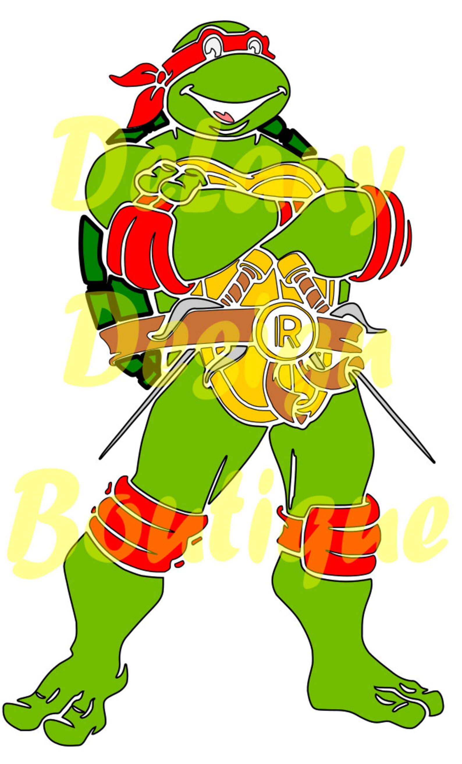 Red Turtle Ninja SVG | Etsy