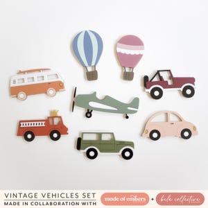 Adventure Set of Vintage Vehicles Laser Cutting File Engraving Acrylic Decor