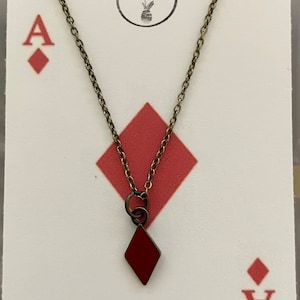 Card of Diamonds Necklace | Rustic elegant jewelry | Gothic style necklace