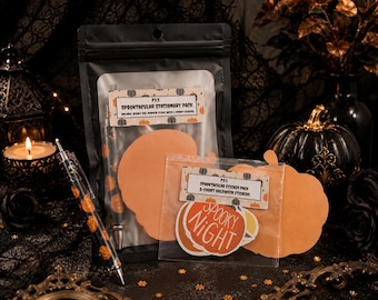 Halloween Stationery Grab Bag, Cute Halloween Office Supplies,Spooky Stationery Pack, Fall Stationery Set, Pen Pal Gift, Journaling Supplies