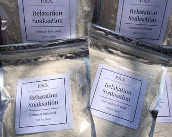 Oatmeal Relaxation Soaksation bath soak  | organic oatmeal bath soak | spa gift oatmeal bath