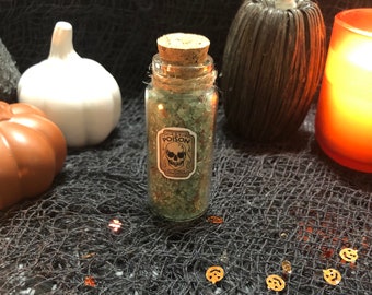 Spooktacular Soaksation Baño de peonía de Halloween / Baño de peonía orgánico de Halloween / Sales de baño perfumadas de peonía de Halloween