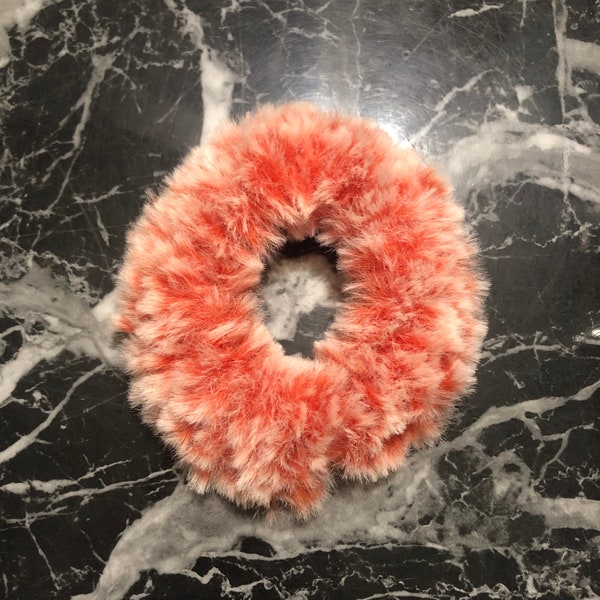 Amber crochet Hair scrunchie | meme’s crochet Super Soft hair tie | Handmade crochet hair scrunchie | no tangle hair accessories